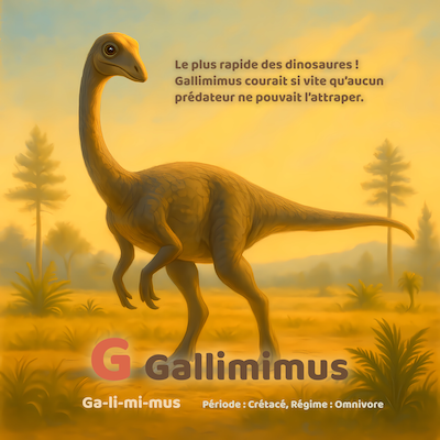 Page G — Gallimimus